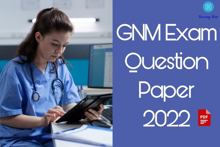 Boost Your GNM Exam Success: Download KSDNEB Previous Year Question Papers (2022) Now! – Nursing Note